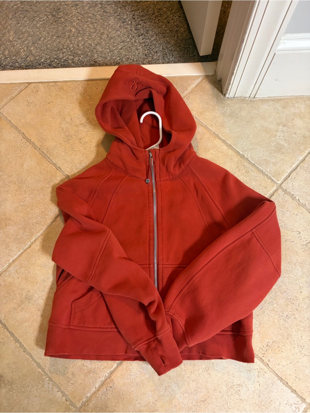 lululemon athletica cropped full zip scuba Hoodie sz xs/sm